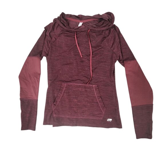 Marika Women's Hooded Long Sleeve Top Maroon Size S - Picture 1 of 5